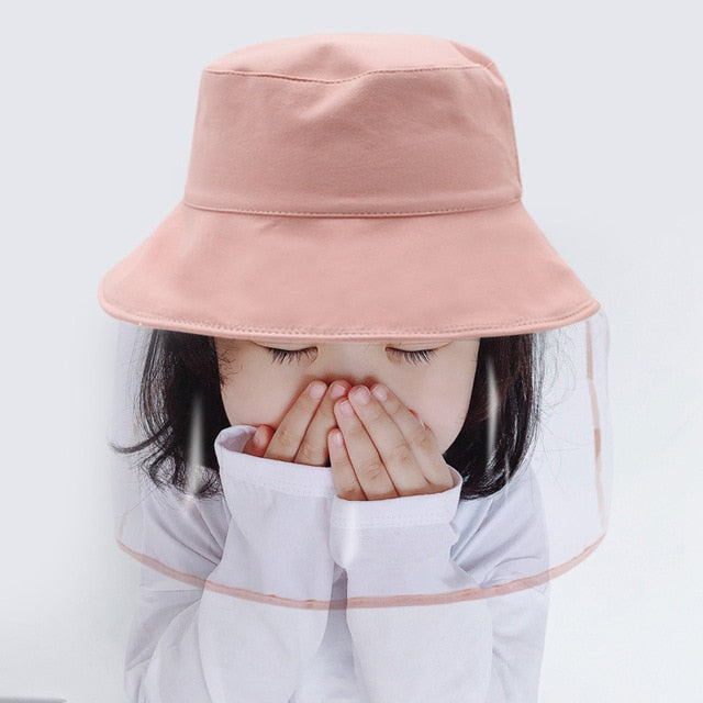 Protective Sun Hat & Face Shield For Kids