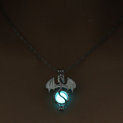 Wyvern's Orb Glow In The Dark Necklace