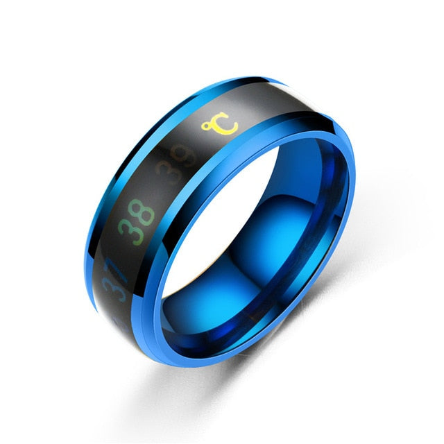 Intelligent Crystal Temperature Display Ring