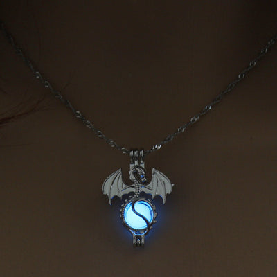 Wyvern's Orb Glow In The Dark Necklace