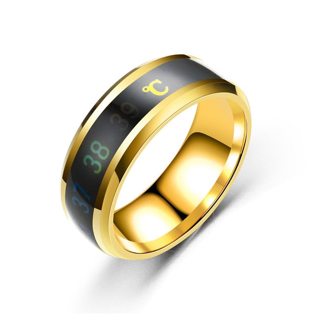 Intelligent Crystal Temperature Display Ring