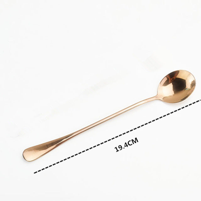 Awesome Rainbow Steel Teaspoons (Pack of 6 Teaspoons)