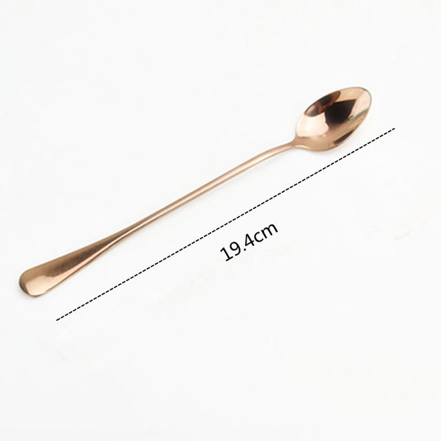Awesome Rainbow Steel Teaspoons (Pack of 6 Teaspoons)