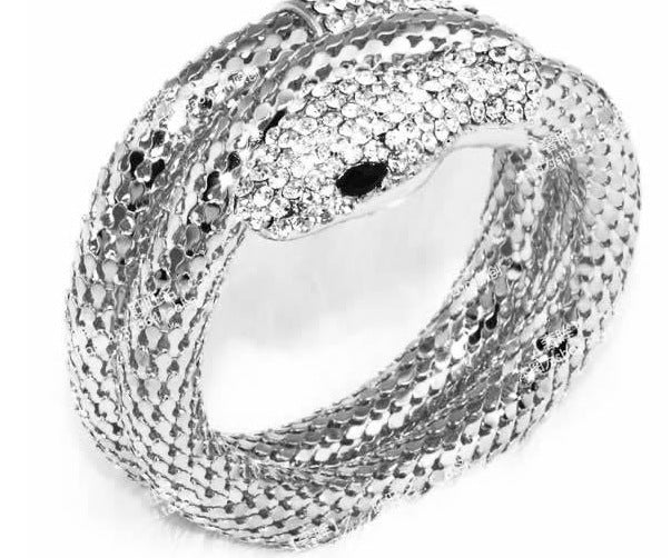 Rhinestone Snake Bracelet
