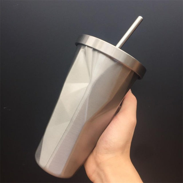 Abstract Rainbow Stainless Steel Cups