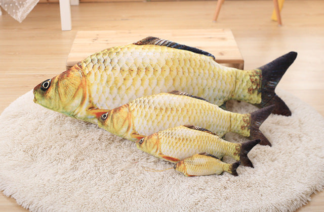 Realistic Fish Cat Plushies With Catmint (Set of 6)