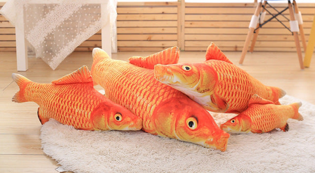 Realistic Fish Cat Plushies With Catmint (Set of 6)