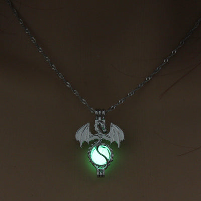 Wyvern's Orb Glow In The Dark Necklace