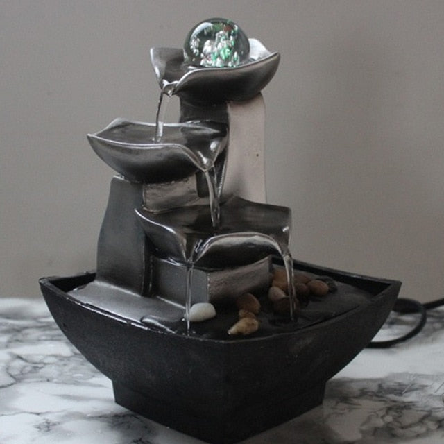 Fengshui Crystal Ball Desktop Fountain