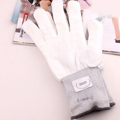 Glowing LED Rave Gloves