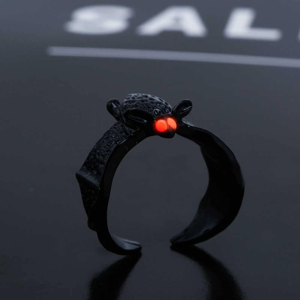 Glow in the Dark Flying Bat Ring - Wyvern's Hoard