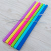 Awesome Reusable Rainbow Silicone Straws (Pack of 6 + Cleaning Brush)