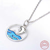 Ocean Dolphin Sterling Silver Necklace