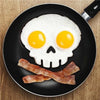Cat, Owl & Skull Silicone Egg And Pancake Molds (1 Set)