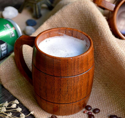 Natural Oak Beer Mugs