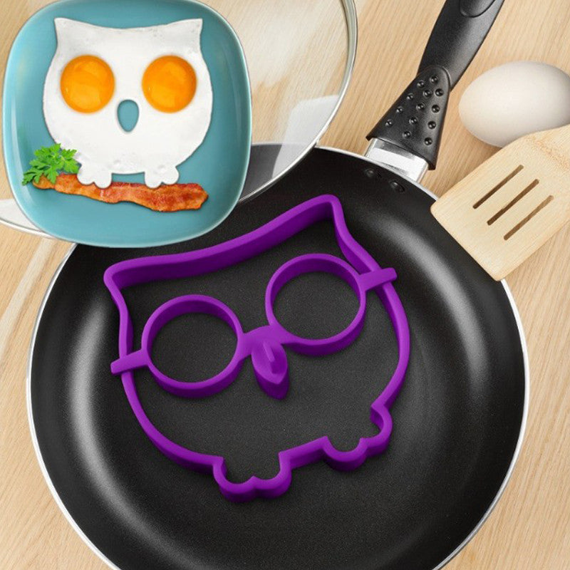 Cat, Owl & Skull Silicone Egg And Pancake Molds (1 Set) - Fanduco