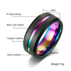 The Rainbow Line Tungsten Carbide Ring