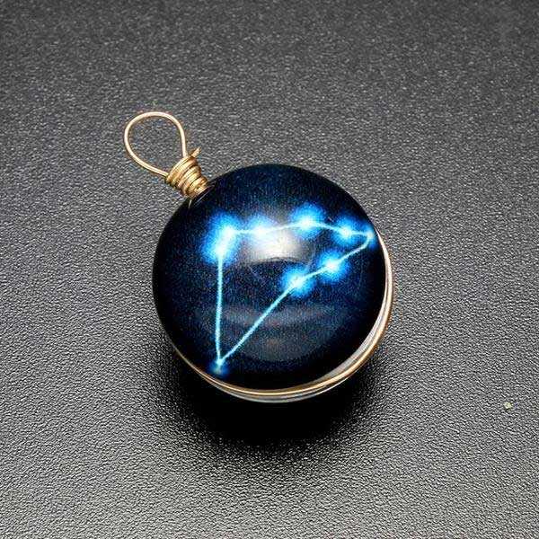 Glow In The Dark Zodiac Constellation Necklaces