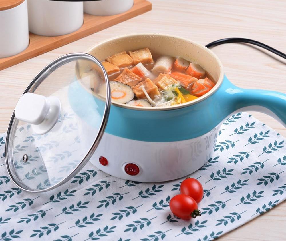 Household MultiCooker Electric Skillet Stainless Steel Rice Cooker Hotpot  Noodles Soup Pot Eggs Food Steamer Heating