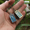 Glow In The Dark Police Box Necklace