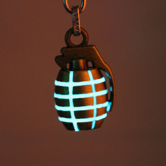 Glow In The Dark Grenade Keychain