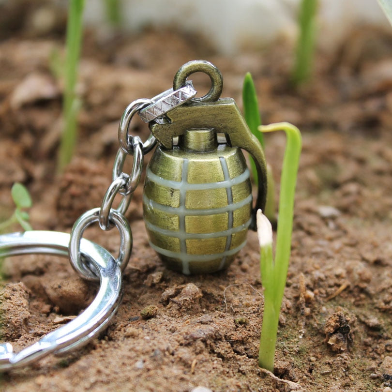 Glow In The Dark Grenade Keychain