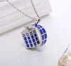 Rotating Police Box Necklace