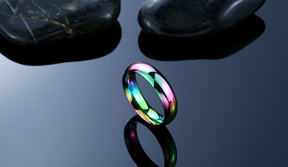 Titanium Rainbow Ring