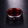 Interlocked Carbon Fiber Tungsten Carbide Rings