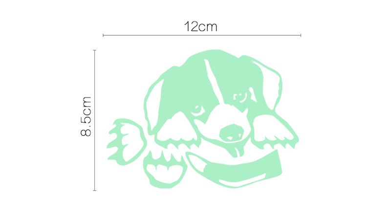 Glow In The Dark Cat & Dog Decals (Set of 4)