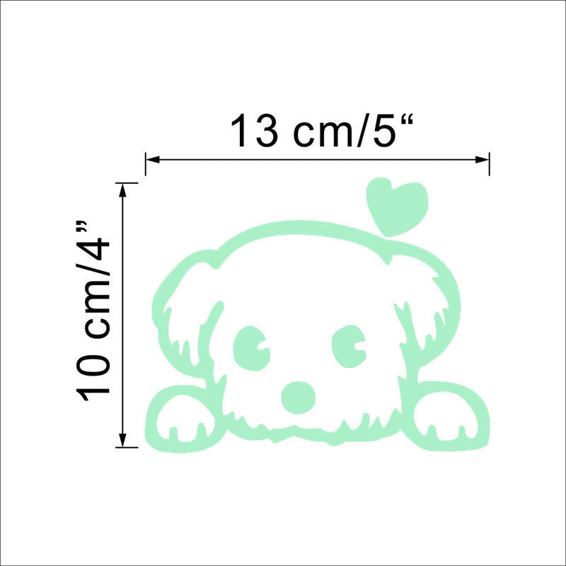 Glow In The Dark Cat & Dog Decals (Set of 4)