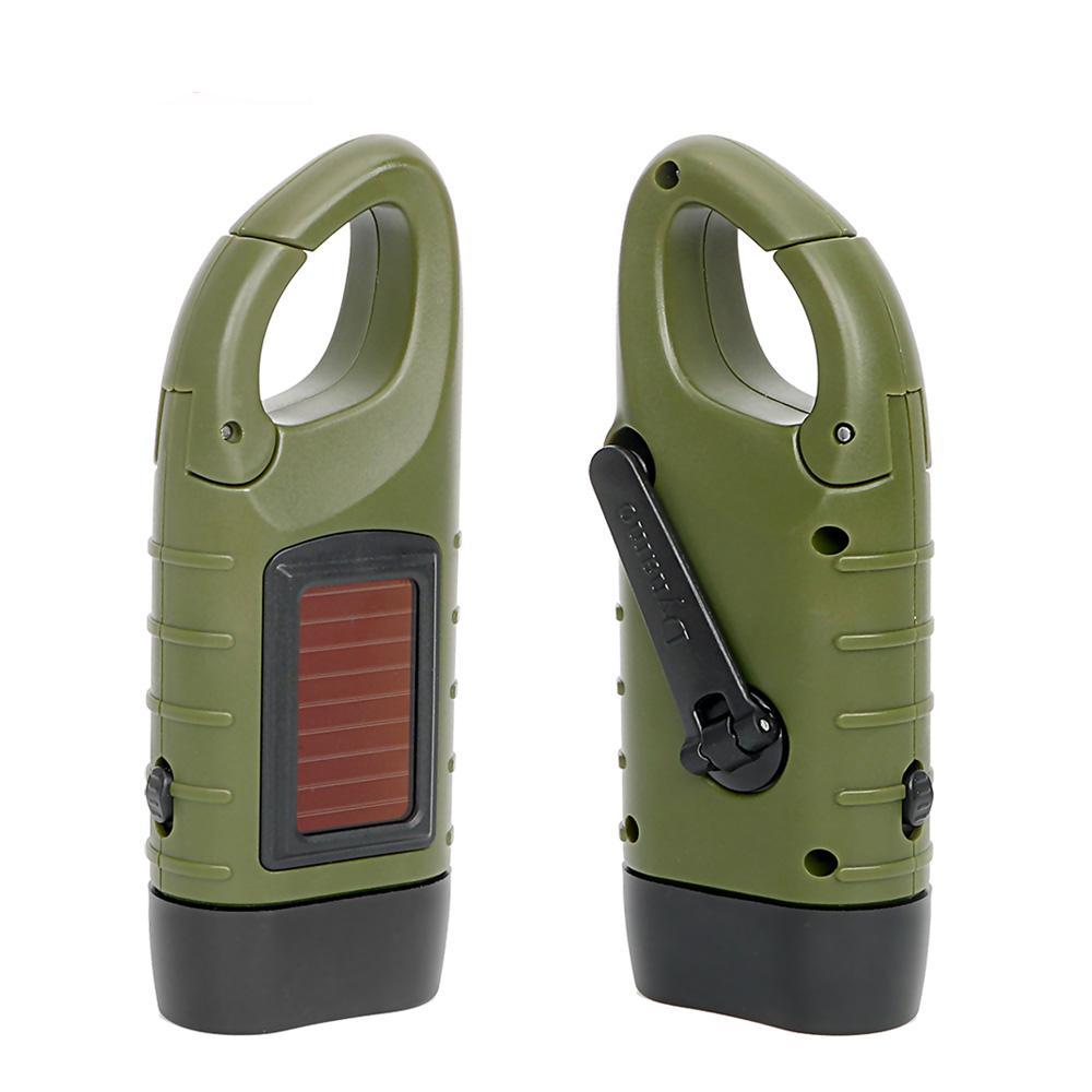 Mechanically Powered Emergency Solar Flashlight
