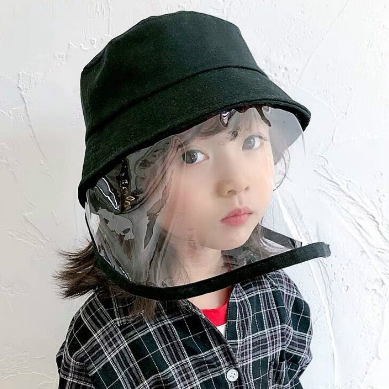 Protective Sun Hat & Face Shield For Kids