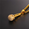 Sparkling Microphone Necklace