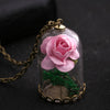 Enchanted Roses Glow In The Dark Necklace