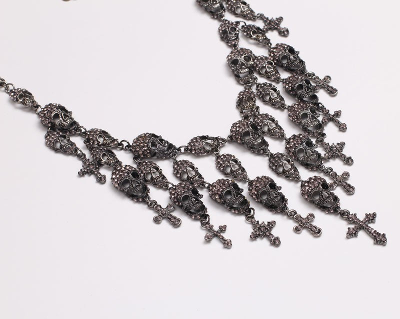 Crystal Skull Maxi Necklace