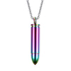 Chromatic Rainbow Bullet Necklace