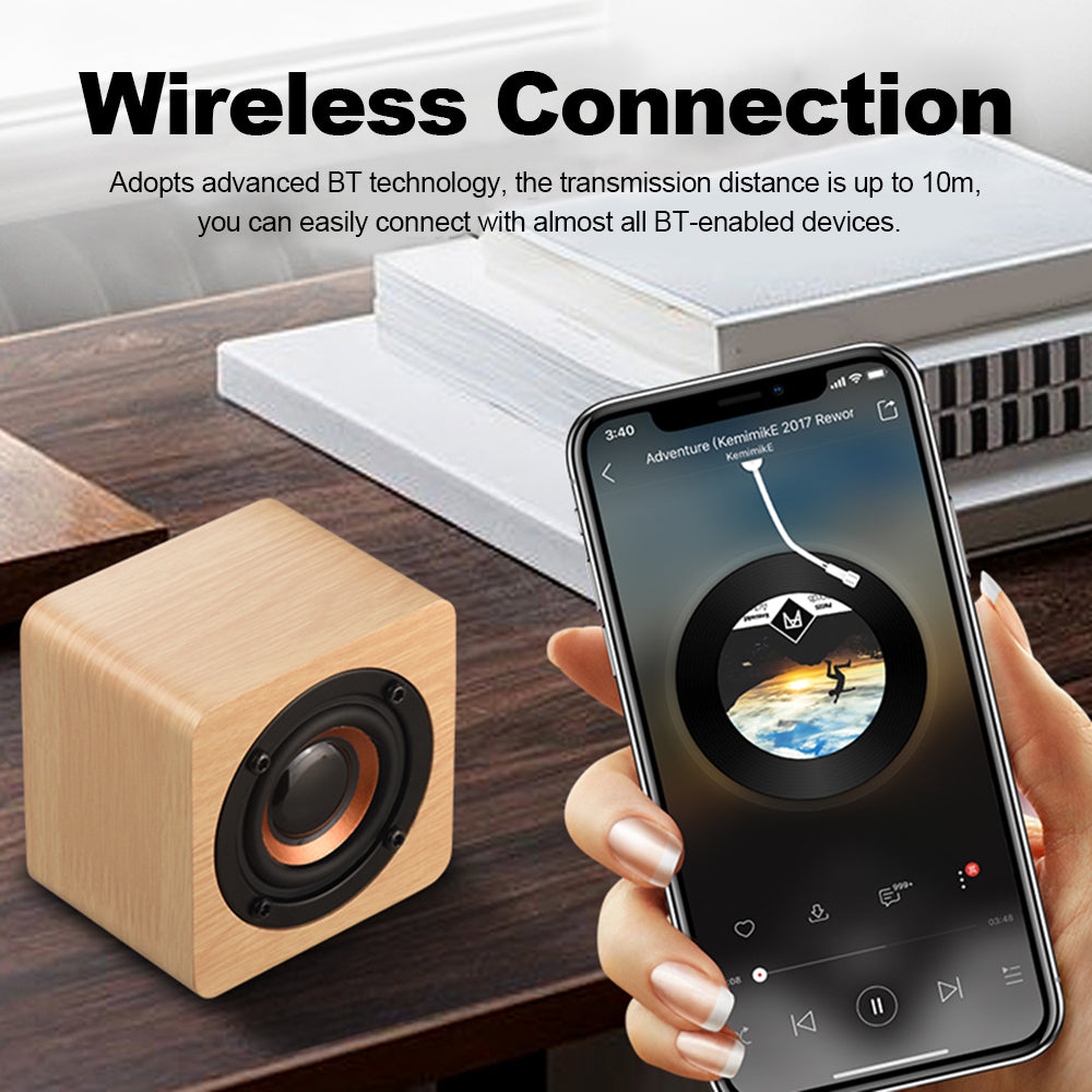 Natural Wood Bluetooth Speaker