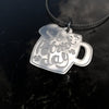 Beeoux pendant Genuine Sterling Silver Saint Patrick's Beer Necklace