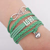 Fanduco Bracelets Green LGBT Infinity Pride Bracelet