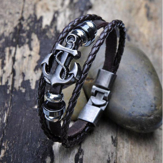 Fanduco Bracelets Handmade Vintage Anchor Bracelet