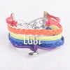 Fanduco Bracelets LGBT Infinity Pride Bracelet