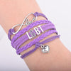 Fanduco Bracelets Purple LGBT Infinity Pride Bracelet