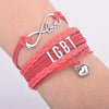 Fanduco Bracelets Red LGBT Infinity Pride Bracelet