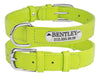 Fanduco Dog Collars Lime / S / Yes Genuine Italian Leather Pet Collars w/ Personalized Nameplates
