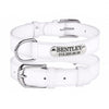 Fanduco Dog Collars White / S / Yes Genuine Italian Leather Pet Collars w/ Personalized Nameplates