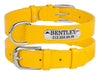 Fanduco Dog Collars Yellow / S / Yes Genuine Italian Leather Pet Collars w/ Personalized Nameplates