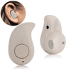 Fanduco Earphones Biege Mini Bluetooth In-Ear Earbud with 4.0 Stereo Sound