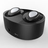 Fanduco Earphones Black Mini Wireless Bluetooth Stereo Earbuds With Charging Base