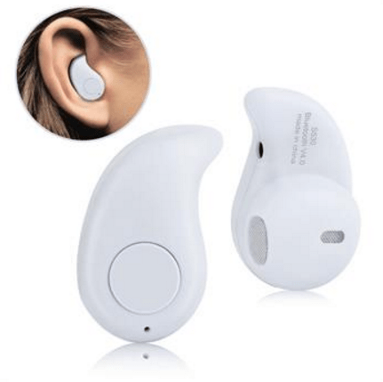 Fanduco Earphones White Mini Bluetooth In-Ear Earbud with 4.0 Stereo Sound